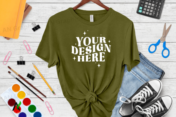 Back to School Bella Canvas Mockup 088: A Professional Design Asset for T-Shirt Creators