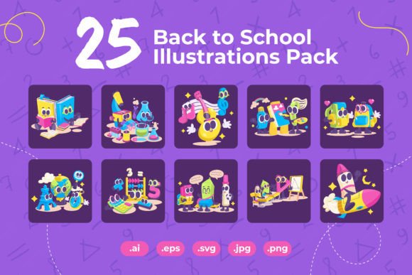 Back to School Object Illustration: A Creative Fusion of Nature and Design
