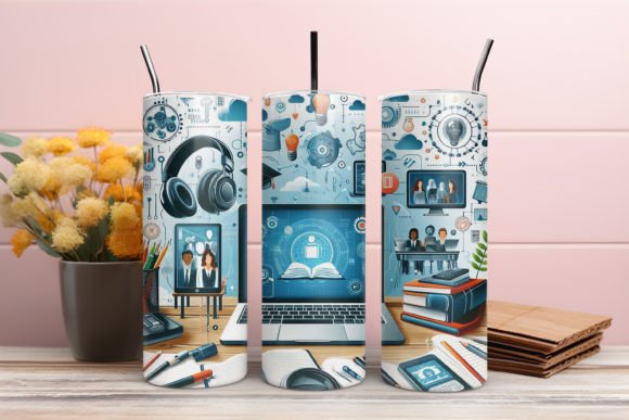 Virtual Teacher, Back to School Tumbler: A Modern Twist on Educational Design